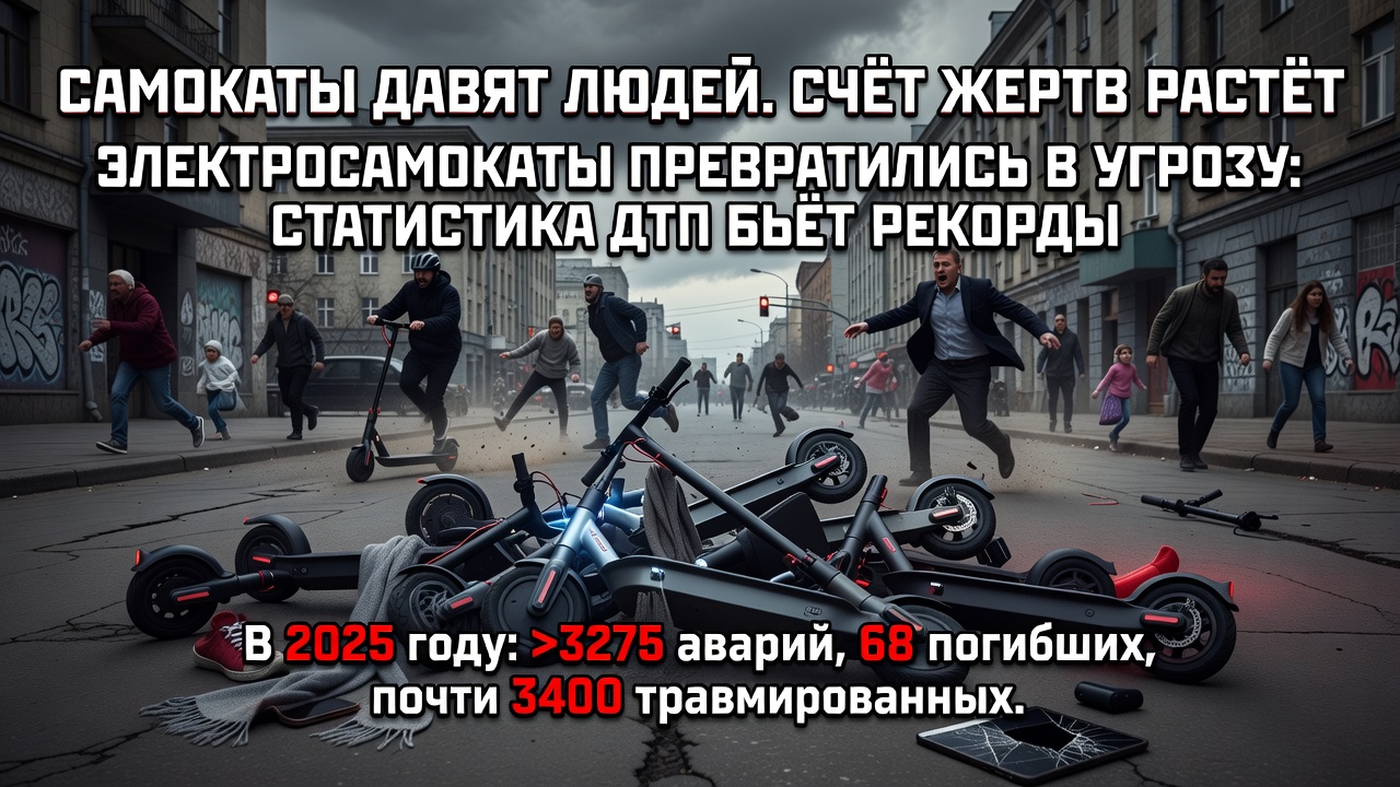 Самокаты давят людей. Счёт жертв растёт