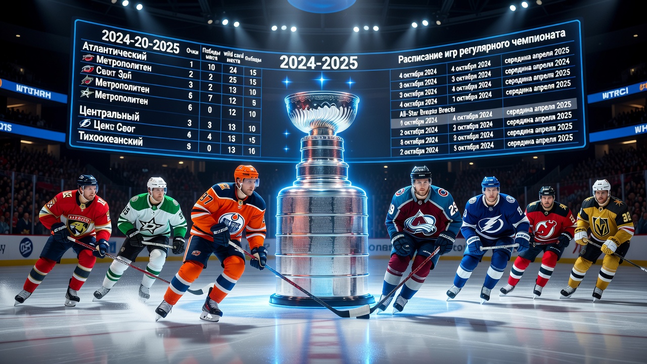 Все о сезоне НХЛ 2024-2025: календарь матчей, результаты, таблица, трансляции и составы команд