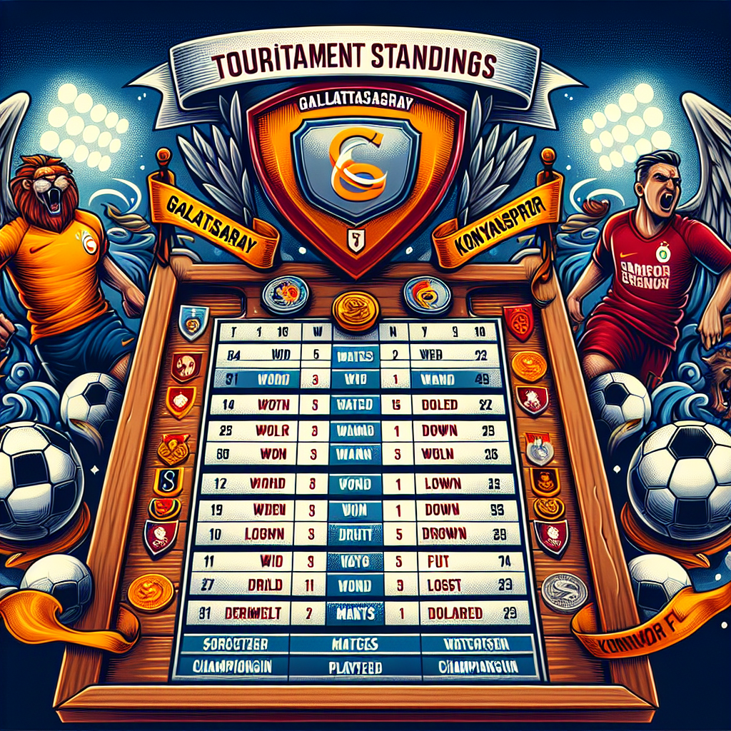 Галатасарай и Коньяспор: Турнирная таблица и анализ