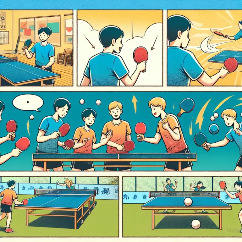 как правильно бить в настольном теннисе