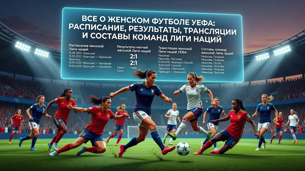 Все о женском футболе УЕФА: расписание, результаты, трансляции и составы команд Лиги наций