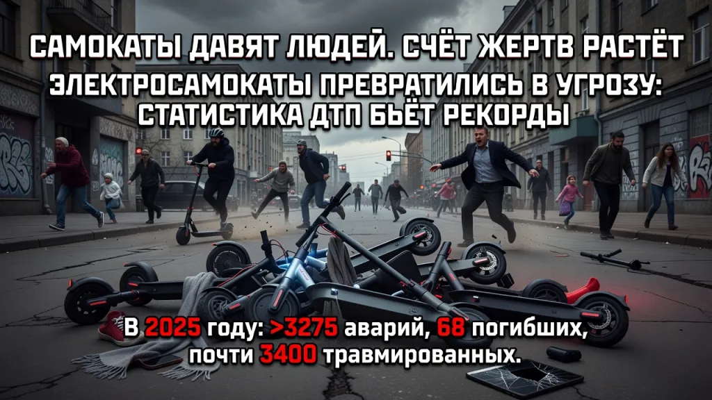 Самокаты давят людей. Счёт жертв растёт