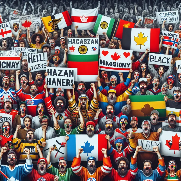 Плакаты болельщиков хоккея: Искусство поддержки и вдохновения
